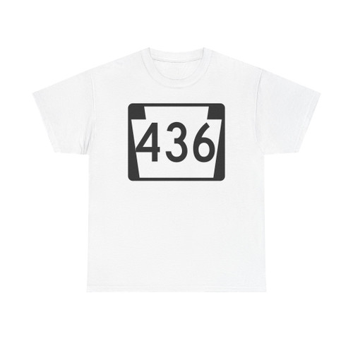 PA-436 (Pennsylvania) (Road Sign) T-Shirt