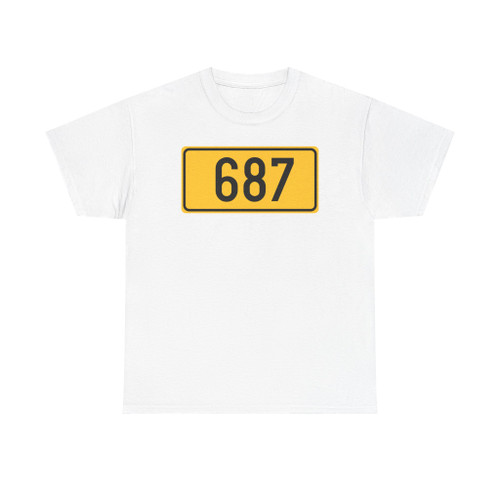 Regionalna cesta 687 (Slovenia) (Road Sign) T-Shirt