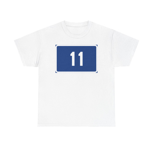 Riksväg 11 (Sweden) (Road Sign) T-Shirt