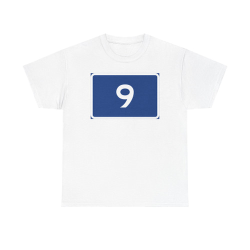 Riksväg 9 (Sweden) (Road Sign) T-Shirt