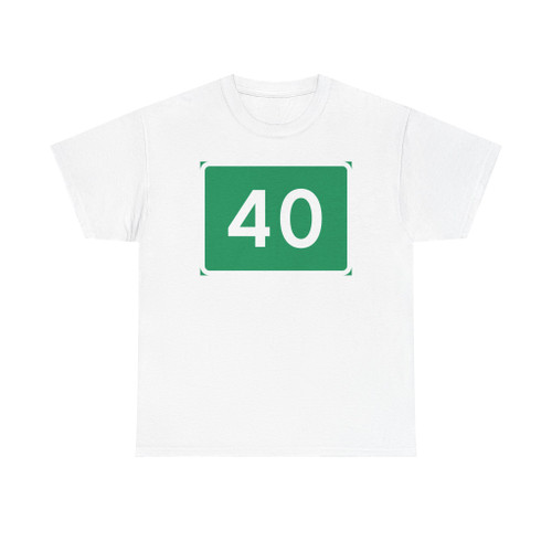 Riksvei 40 (Norway) (Road Sign) T-Shirt