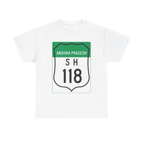 Road marker SH IN-AP 118 (India) (Road Sign) T-Shirt