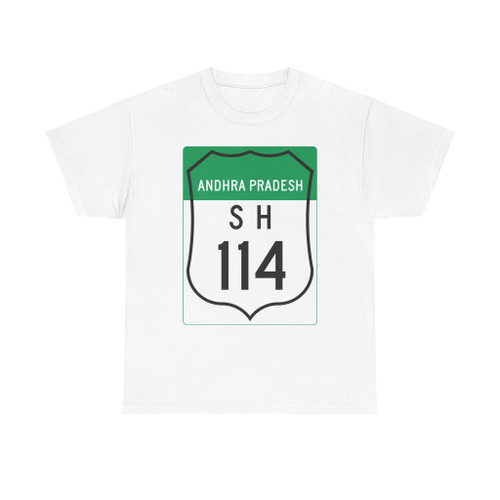 Road marker SH IN-AP 114 (India) (Road Sign) T-Shirt