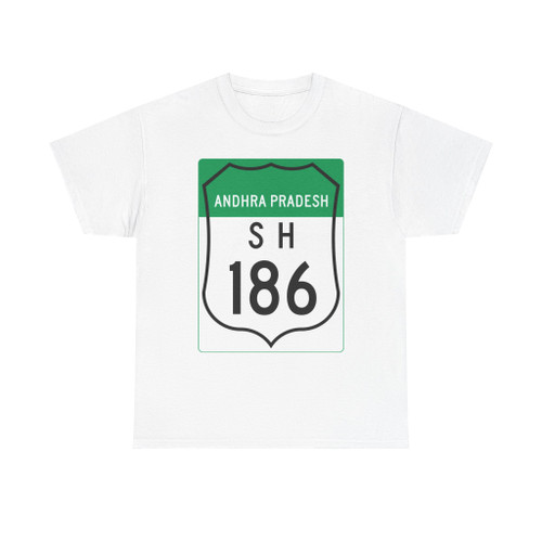 Road marker SH IN-AP 186 (India) (Road Sign) T-Shirt