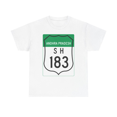 Road marker SH IN-AP 183 (India) (Road Sign) T-Shirt