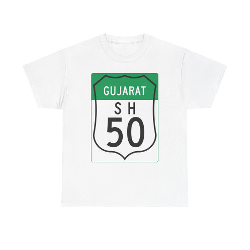 Road marker SH IN-GJ 50 (India) (Road Sign) T-Shirt