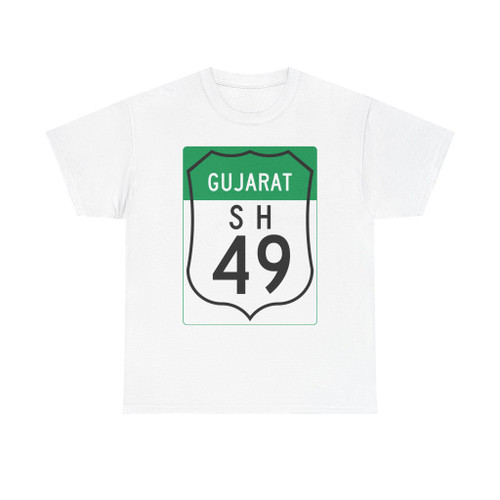 Road marker SH IN-GJ 49 (India) (Road Sign) T-Shirt