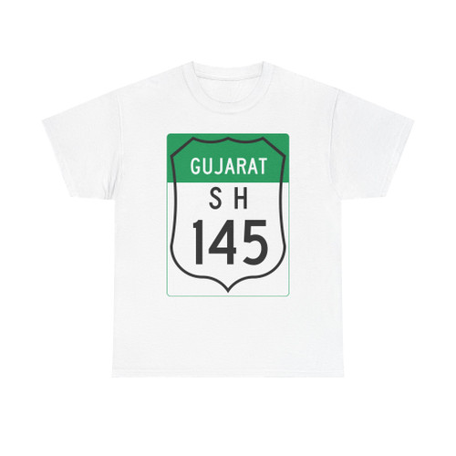 Road marker SH IN-GJ 145 (India) (Road Sign) T-Shirt