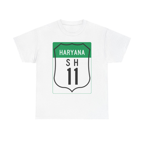 Road marker SH IN-HR 11 (India) (Road Sign) T-Shirt