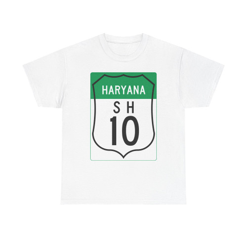 Road marker SH IN-HR 10 (India) (Road Sign) T-Shirt