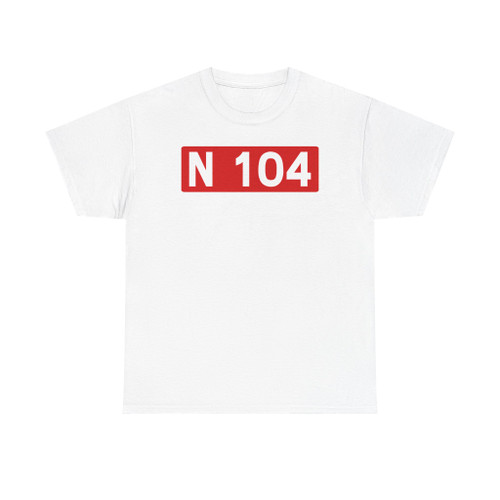 Route nationale française 104 (France) (Road Sign) T-Shirt