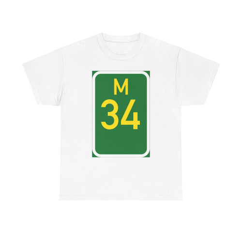 SA road M34 (South Africa) (Road Sign) T-Shirt
