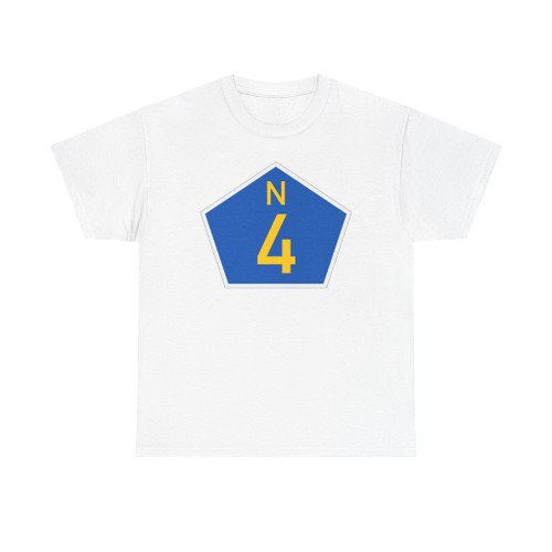 SA road N4 (South Africa) (Road Sign) T-Shirt