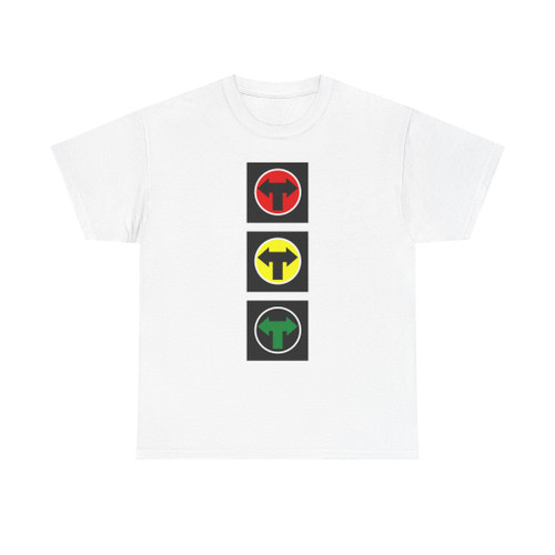 S-3h - directional traffic light with signals for turning left and right (Poland) (Road Sign) T-Shirt