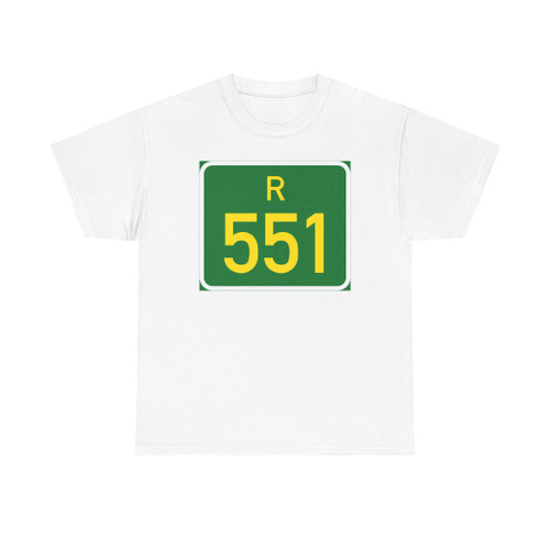 SA road R551 (South Africa) (Road Sign) T-Shirt