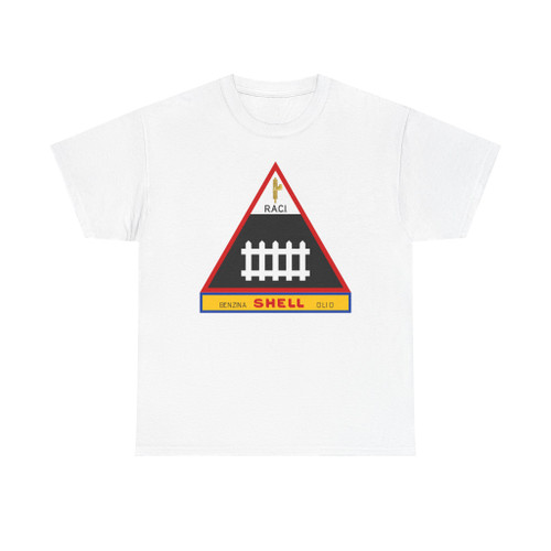 Segnale stradale italiano - RACI - pericolo passaggio a livello custodito (Italy) (Road Sign) T-Shirt