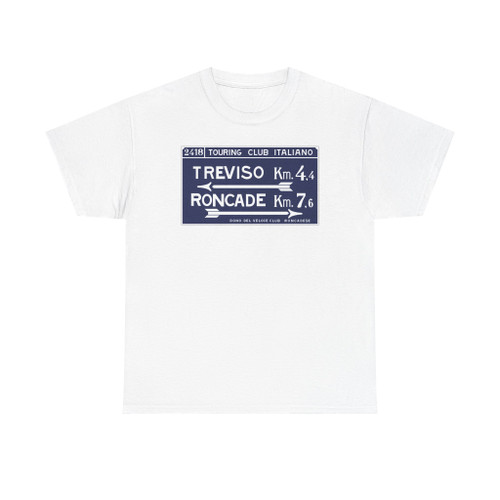 Segnale stradale italiano 1906 - TCI - segnale di direzione 2 indicazioni (Italy) (Road Sign) T-Shirt