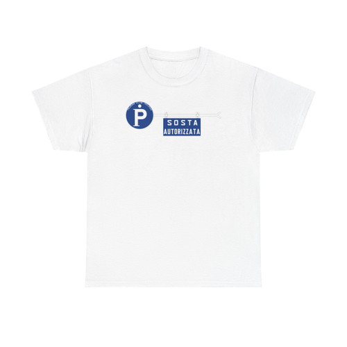 Segnale stradale italiano - TCI - sosta autorizzata (Italy) (Road Sign) T-Shirt