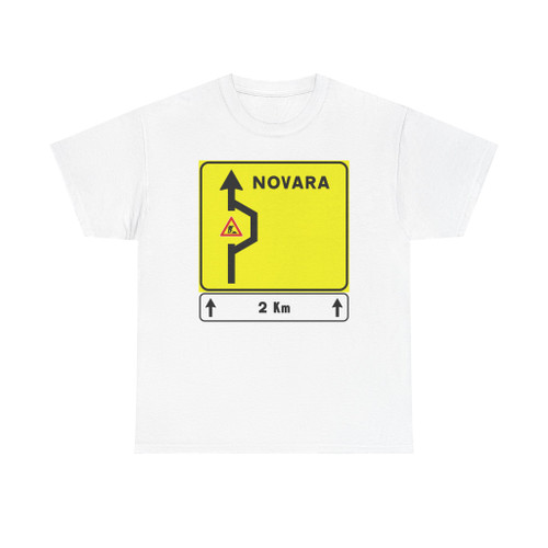 Segnale stradale italiano - preavviso di deviazione figura II 405 1992-1996 (Italy) (Road Sign) T-Shirt