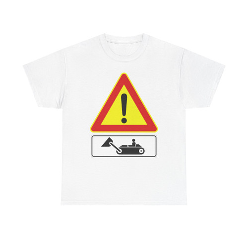 Segnale stradale italiano - mezzi di lavoro in azione figura II 388 (Italy) (Road Sign) T-Shirt