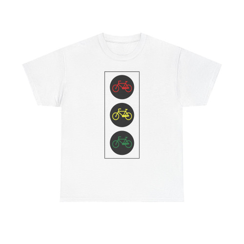 Segnale stradale italiano - lanterne semaforiche per velocipedi figura II 456 - misure nominali (Italy) (Road Sign) T-Shirt