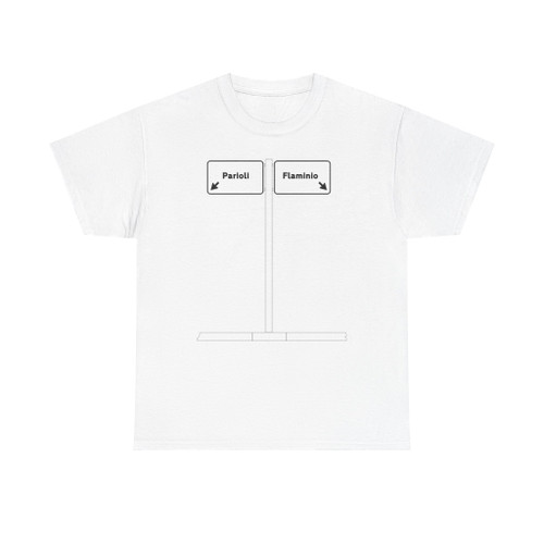 Schema segnaletico italiano 1971 - segnale di direzione a farfalla figura 14 (Italy) (Road Sign) T-Shirt
