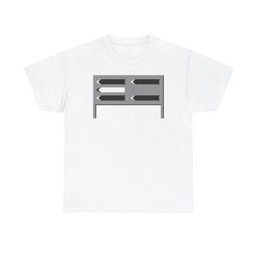 Schema segnaletico italiano 1971 - gruppo segnaletico italiano unidirezionale figura 10 b (Italy) (Road Sign) T-Shirt