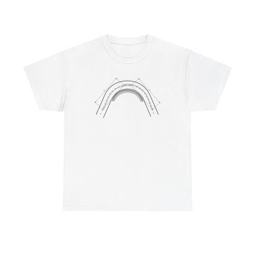 Schema segnaletico italiano 1964 - schema tracciamento mezzeria curva stretto raggio (Italy) (Road Sign) T-Shirt
