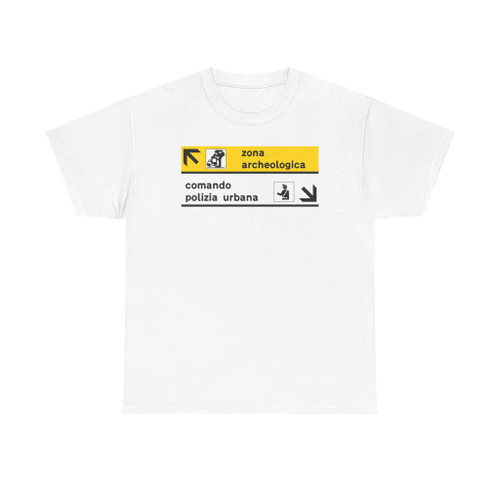 Segnale stradale italiano 1979 - gruppo segnaletico unitario esempio fig 136 (Italy) (Road Sign) T-Shirt
