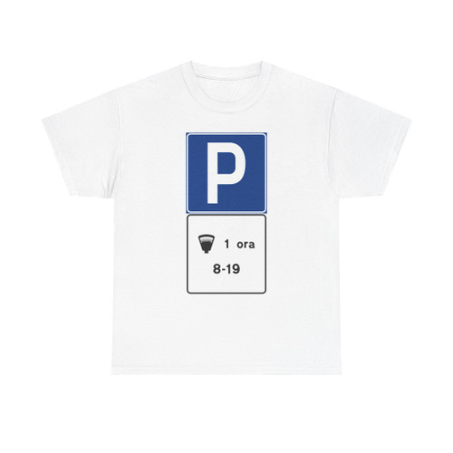 Segnale stradale italiano 1989 - parcheggio a pagamento con limite orario (Italy) (Road Sign) T-Shirt