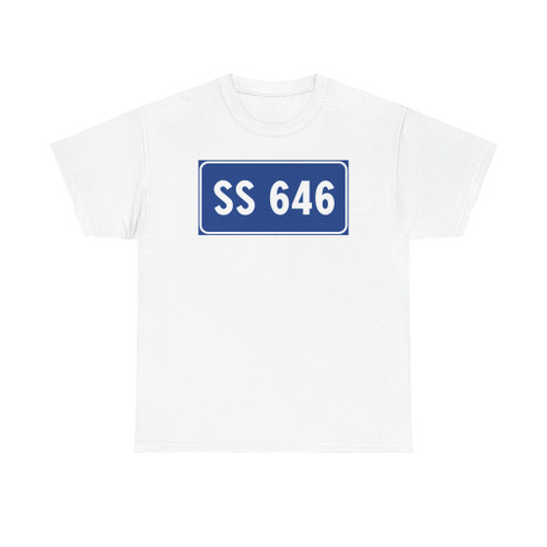 Strada Statale 646 Italia (Italy) (Road Sign) T-Shirt