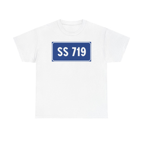 Strada Statale 719 Italia (Italy) (Road Sign) T-Shirt