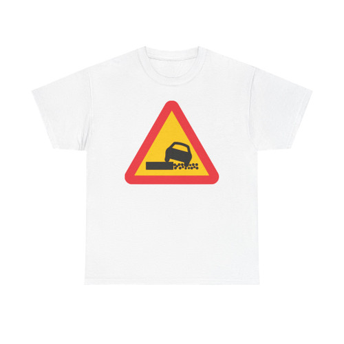 Svag vägkant (Sweden) (Road Sign) T-Shirt