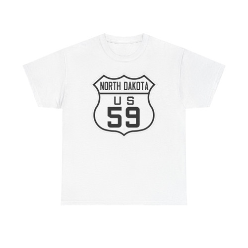 US 59 North Dakota 1926 (North Dakota) (Road Sign) T-Shirt