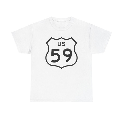 US 59 1961 cutout (United States) (Road Sign) T-Shirt