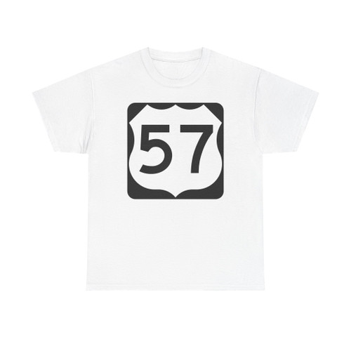 US 57 (United States) (Road Sign) T-Shirt