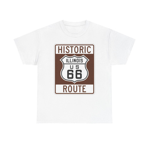 US 66 IL historic (United States) (Road Sign) T-Shirt