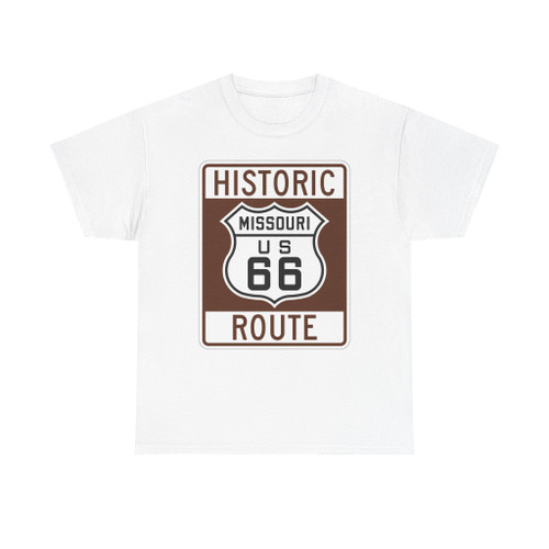 US 66 MO historic (United States) (Road Sign) T-Shirt