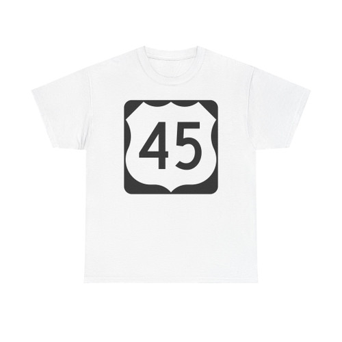 US 45 square (United States) (Road Sign) T-Shirt