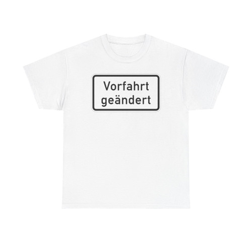 Zusatzzeichen 1008-30 - Vorfahrt geändert 600x330 StVO 1992 (Germany) (Road Sign) T-Shirt