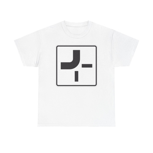 Zusatzzeichen 1002-11 - Verlauf der Vorfahrtsstraße an Kreuzungen von oben nach links StVO 1992 (Germany) (Road Sign) T-Shirt