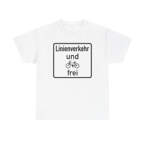 Zusatzzeichen - Linienverkehr und Radfahrer frei - Variante (Germany) (Road Sign) T-Shirt