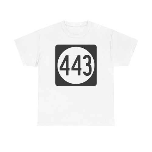 Iowa 443 (Iowa) (Road Sign) T-Shirt