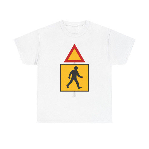 Zimbabwe warning sign - pedestrians (Zimbabwe) (Road Sign) T-Shirt