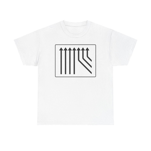 Zeichen 550-27 Zusammenführungstafel - an durchgehender Strecke (Germany) (Road Sign) T-Shirt