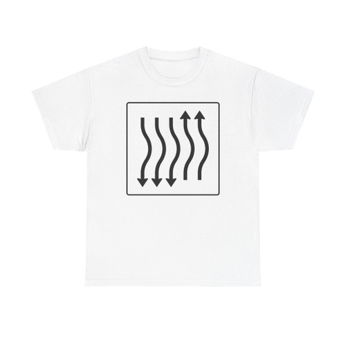 Zeichen 514-27 Verschwenkungstafel kurze Verschwenkung - mit Gegenverkehr (Germany) (Road Sign) T-Shirt