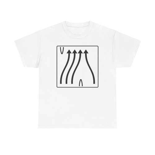 Zeichen 501-85 Überleitungstafel - ohne Gegenverkehr (Germany) (Road Sign) T-Shirt