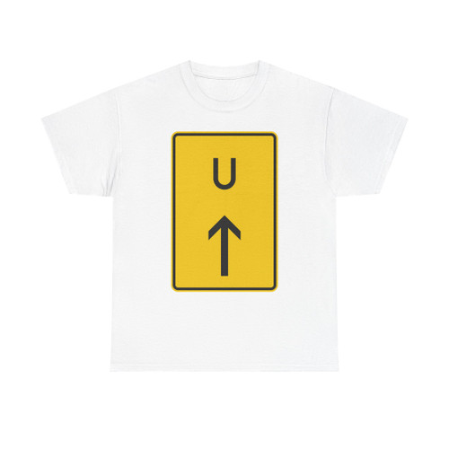 Zeichen 455.1-30 - Ankündigung oder Fortsetzung der Umleitung Vorankündigung geradeaus StVO 2013 (Germany) (Road Sign) T-Shirt