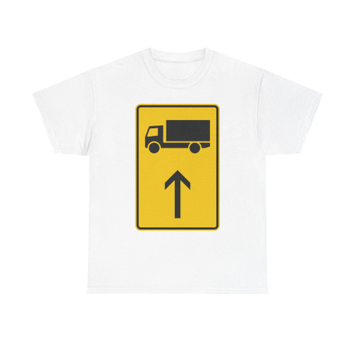 Zeichen 442-31 - Vorwegweiser für Lastkraftwagen geradeausweisend StVO 1992 (Germany) (Road Sign) T-Shirt