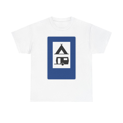Zeichen 366 - Zelt- und Wohnwagenplatz 900x600 StVO 1992 (Germany) (Road Sign) T-Shirt